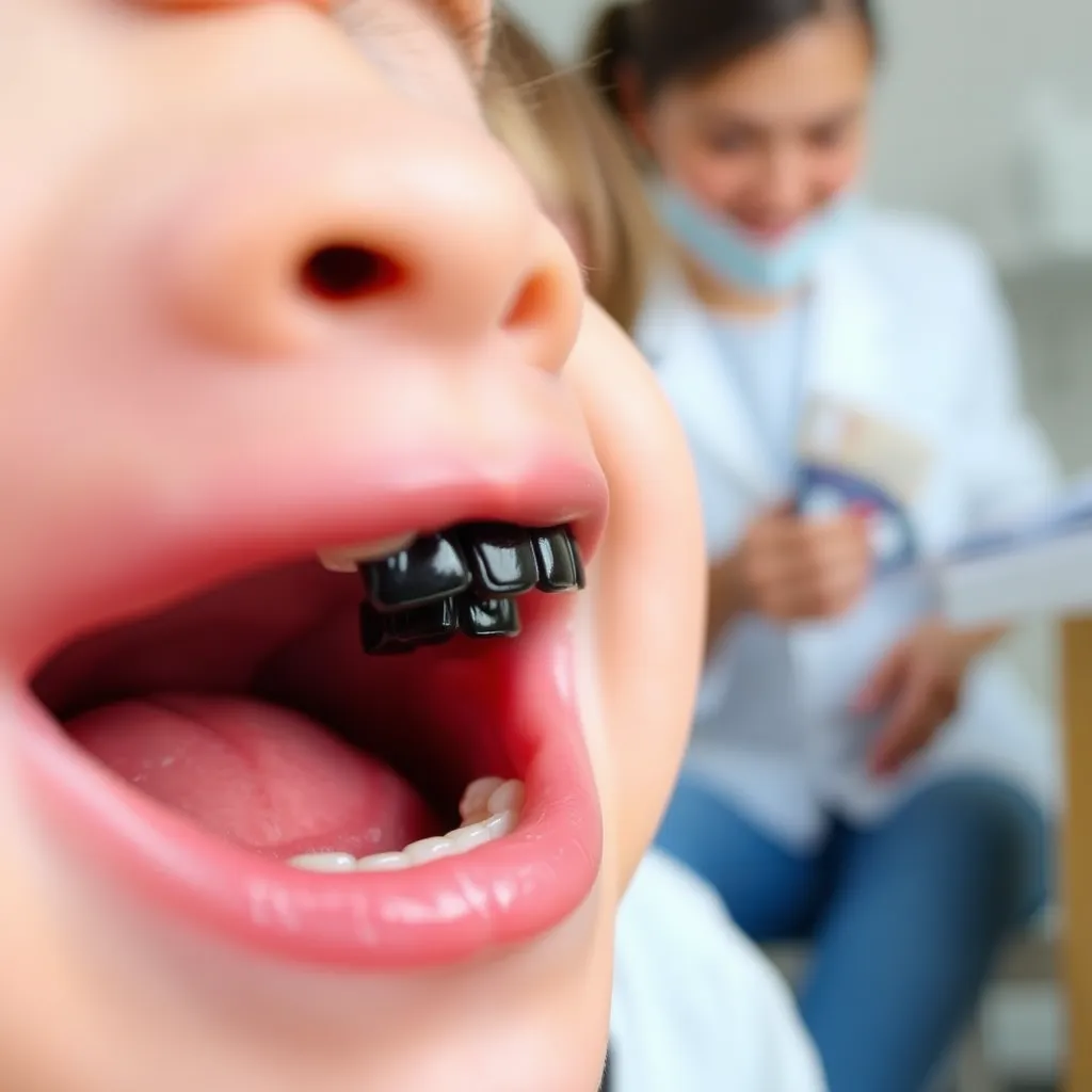 Czarne zęby mleczne u dzieci – przyczyny i leczenie